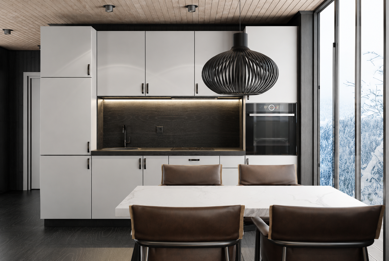 Modern White Flat Panel