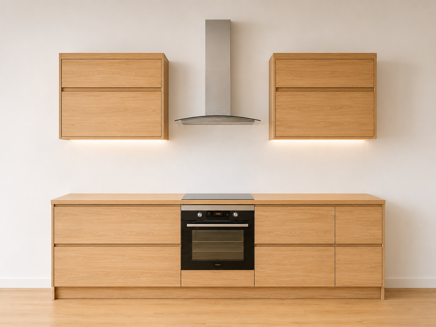 Sunny Oak Flat Panel Kitchen 10-ft price reference